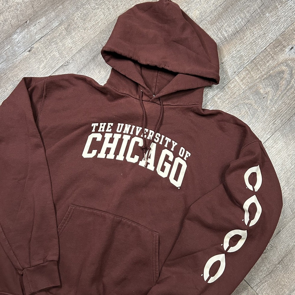 Vintage Champion University of Chicago Crewneck Hoodie Mens Sz Large College Y2K